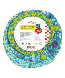 Kit de 3 recouvres-bol petits modèles Promenade au verger - Multicolore