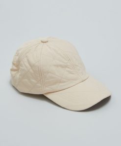 Casquette matelassée en nylon - Beige