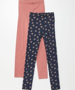 Lot de 2 leggings longs - Bleu marine