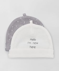 Lot de 2 bonnets - BLANC