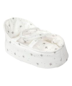 Couffin poupée 26 cm STARS blanc - N/A