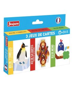 Coffret 3 Jeux De Cartes : 54 Cartes, 7 Familles, Memo - N/A