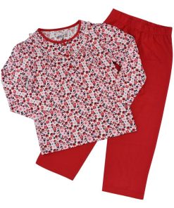 Pyjama Jersey 'flower Power''doo&bo' - Rose