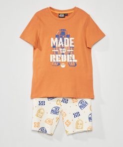 Ensemble tee-shirt + bermuda 'Star Wars' - Marron/beige
