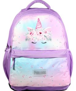 BAGTROTTER Sac à dos 2 compartiments Phileas Violet Licorne - Violet