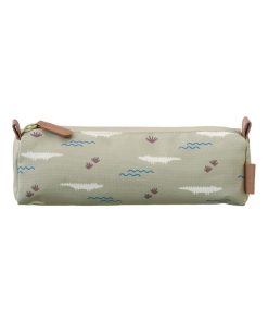 Trousse scolaire Crocodile - Vert