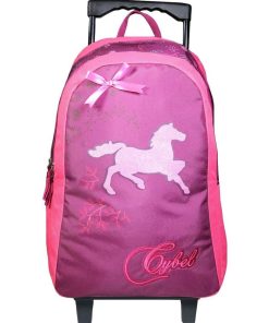 BAGTROTTER Sac à dos à roulettes Cybel Cheval Violet - Violet