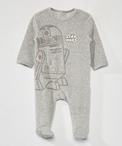 Barboteuse en velours 'Star Wars' - Gris