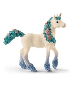 Figurine bayala : Poulain de licorne aux fleurs - N/A