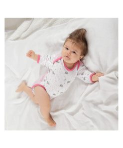 Lot de 2 Body bébé - Modèle Elephant - Rose bébé Trois Kilos Sept - Rose