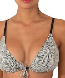 Haut de maillot triangle rembourrage amovible Swag - Noir