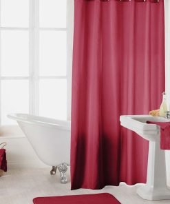 Rideau de douche Collection Essencias - Rose framboise