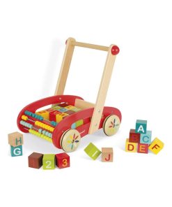 Chariot de marche avec 30 cubes ABC Buggy - N/A