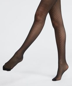Collants 'DIM' transparent - noir
