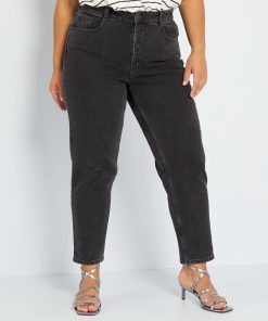 Jean mom fit - L30 - Noir