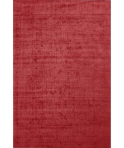 Tapis salon 160x230 NEO UNI Rouge fait main Certification care and Fair idéal pour Salon - Rouge