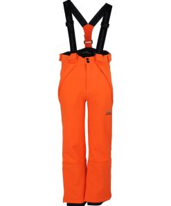 Pantalon de ski softshell garçon ECASHELL - Orange
