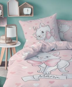 Parure de lit 'Les Aristochats' - 1 personne - rose