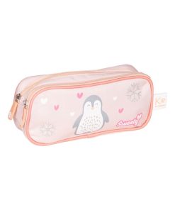 Trousse double KIP SWEETY Pingouin rose - Rose