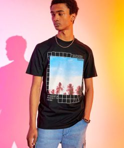 Tee-shirt imprimé 'California' - noir