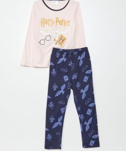 Ensemble t-shirt + pantalon 'Harry Potter' - 2 pièces - Rose/bleu