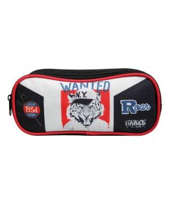 BAGTROTTER Trousse scolaire 2 compartiments Vorax Tigre Noire - Noir