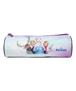 BAGTROTTER Trousse scolaire ronde DS La Reine des Neiges Frozen Violette - Violet