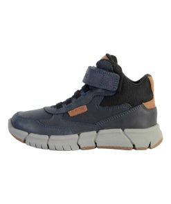 Basket Cuir Enfant Geox J Flexyper - Bleu
