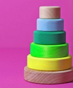 Tour à empiler Néon Green - petite - Multicolore