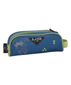 BODYPACK Trousse rectangulaire recyclée dinosaure - Bleu