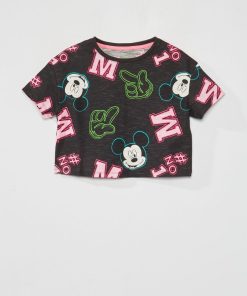 T-shirt en jersey 'DS' - Noir