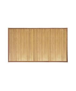 Tapis De Bain En Bambou Brun Clair 122 X 61 Cm - Beige