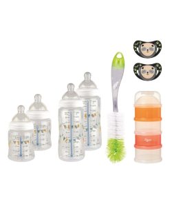 Kit naissance Transition+ 4 biberons et accessoires Tigex - Blanc