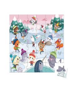 Puzzle Bataille De Boules De Neige 36 Pieces - N/A