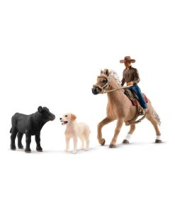 Figurines Farm World : Aventures d'équitation Western - N/A