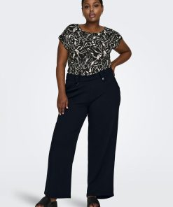 Pantalon large 'Only Carmakoma' - noir