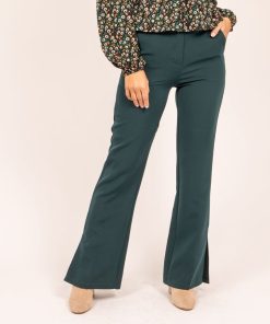 Pantalon évasé EGWEN - Beige foncé