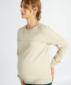 Sweat d'allaitement - Beige