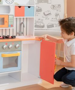 Cuisine enfant Florence dinette en bois 5 accessoires jeux d'imitation Teamson Kids - N/A