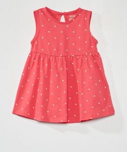 Robe en jersey sans manches - Rose