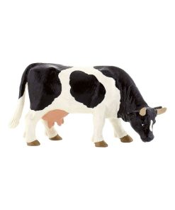 Figurine vache noire et blanche - N/A