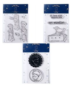 10 Tampons transparents Le Petit Prince Etoiles + Mouton + Portraits - N/A
