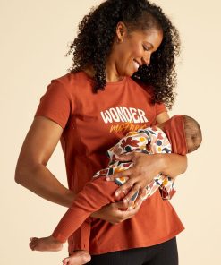Tee-shirt en jersey - Allaitement - Marron