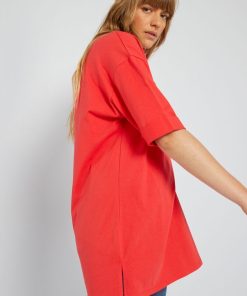 T-shirt long manches courtes - Rouge