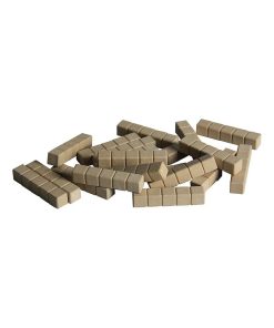 20 barres de 5 - base 10 en bois naturel - N/A