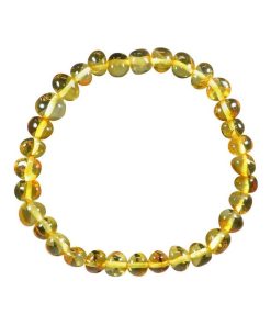 Bracelet adulte - Ambre Honey - Jaune