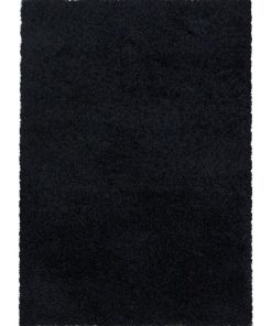 Tapis shaggy 60x110 SHAGGY SY Noir OEKO TEX idéal pour Entrée - Noir
