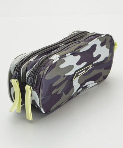Trousse scolaire camouflage - Kaki