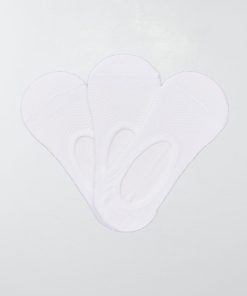 Lot de 3 paires de chaussettes invisibles - blanc