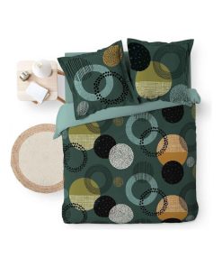 Housse de couette + taies Lunebella - Vert